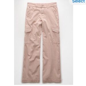 American Eagle Outfitters Light Tan Wide Leg Pants